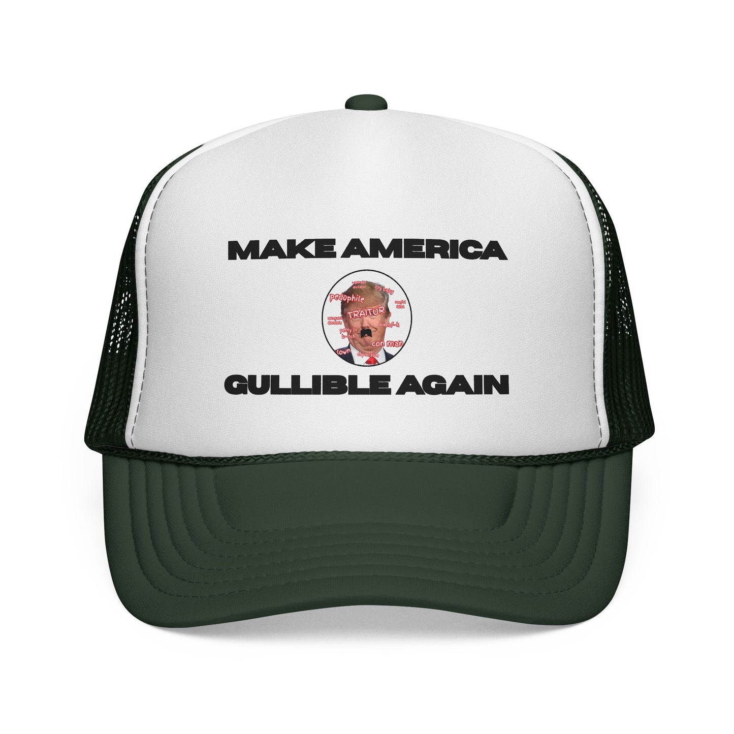 Trucker Cap — "Make America Gullible Again" Political Statement Hat